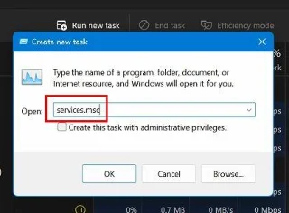 Como abrir servizos en Windows 11