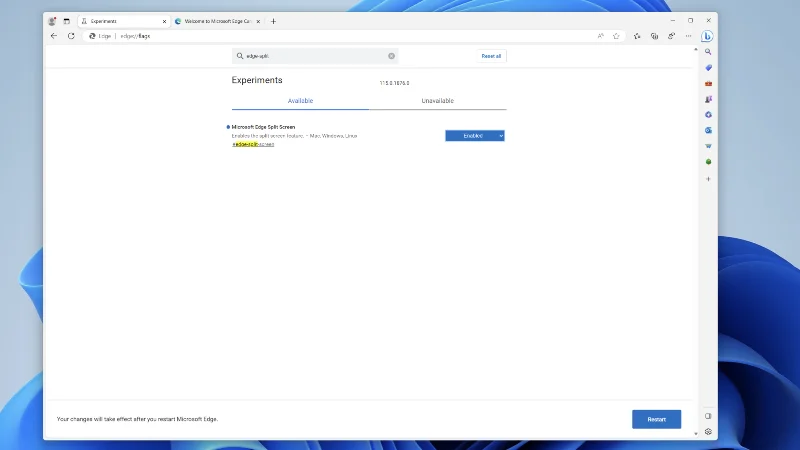 Как да активирате разделен екран в Microsoft Edge