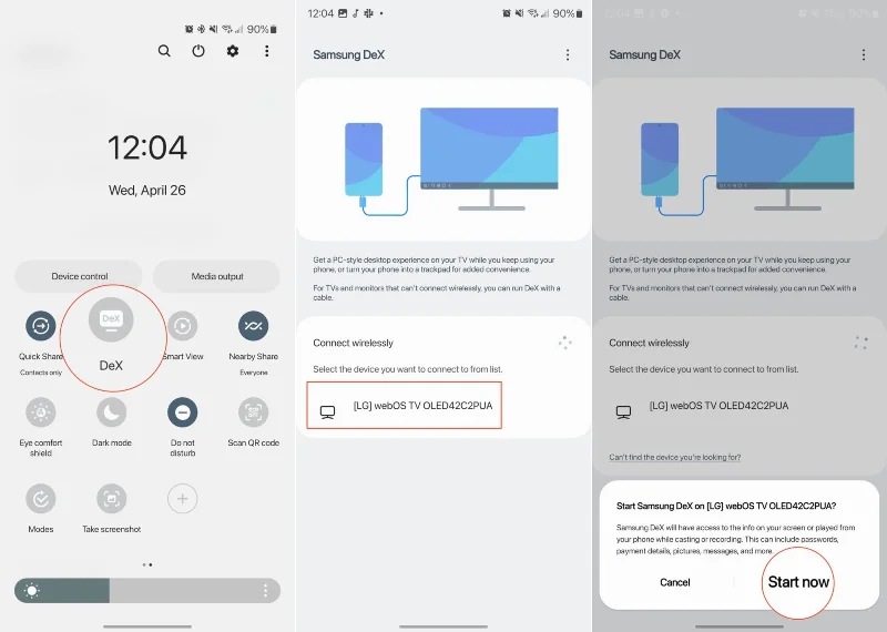Jak připojit Galaxy S23 k TV