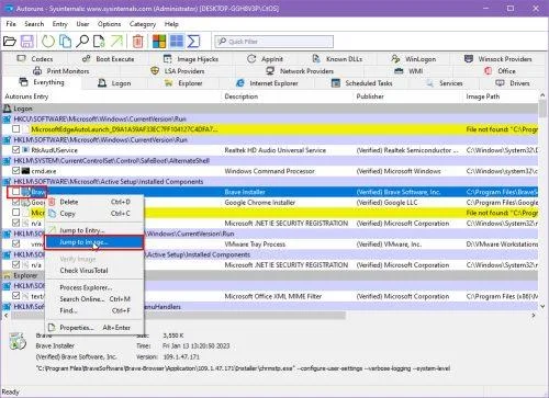Kas yra „Windows“ autoruns ir kaip jį naudoti