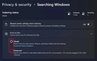 Що таке індекс пошуку Windows 11 і як його можна вимкнути