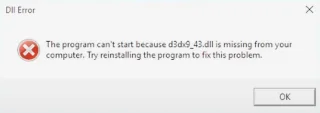 Jak opravit chybu D3DX9_43.dll Nenalezen nebo Chybějící