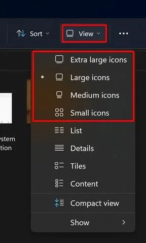 Windows 11: як змінити розмір мініатюри зображення