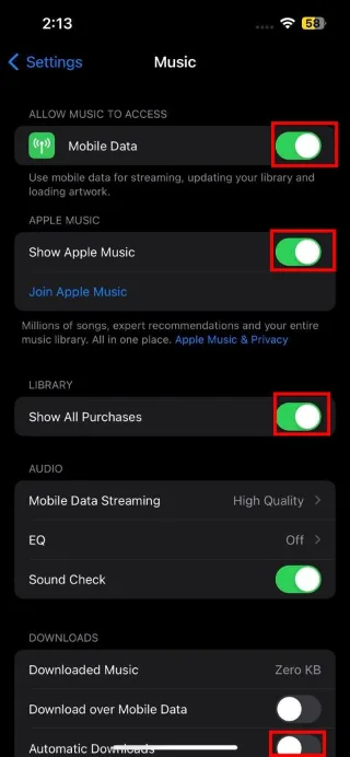 Как да коригирате закупената от iTunes музика, която не се показва в библиотеката на iPhone