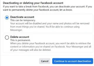 Kas ma saan Facebooki desaktiveerida ja Messengeri säilitada?