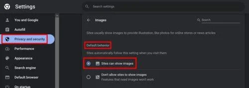 Korjaa Google Chrome ei lataa kuvia