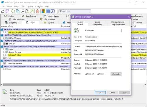 Kas yra „Windows“ autoruns ir kaip jį naudoti