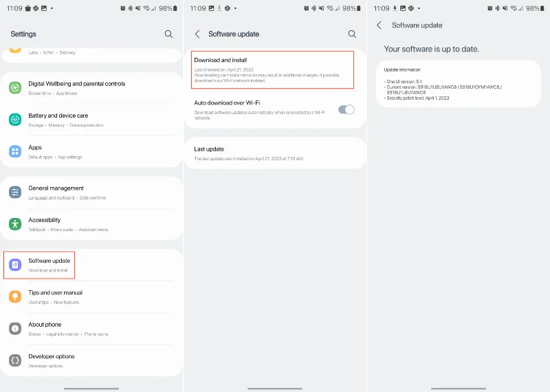 Galaxy S23 Ultra S Pen nefunguje, jak to opravit