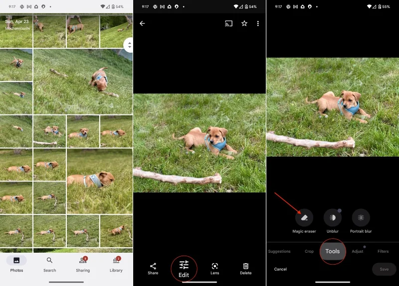 Jak používat Magic Eraser Google na Android a iPhone
