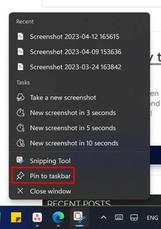 Orodje za izrezovanje v sistemu Windows 11: Kako posneti določena področja