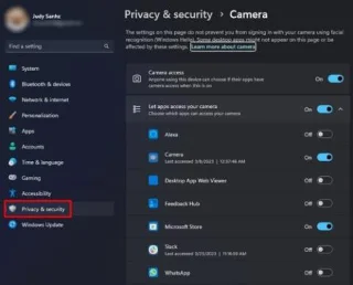 Як дізнатися, яка програма має доступ до вашої камери та мікрофона в Windows 11