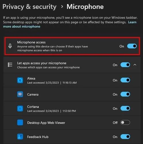 Як дізнатися, яка програма має доступ до вашої камери та мікрофона в Windows 11