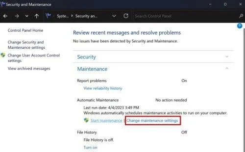 Windows 11: як увімкнути або вимкнути автоматичне обслуговування