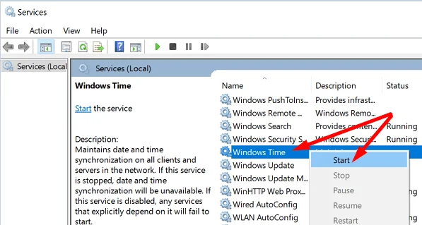 Виправлення: Windows не синхронізується з сервером часу