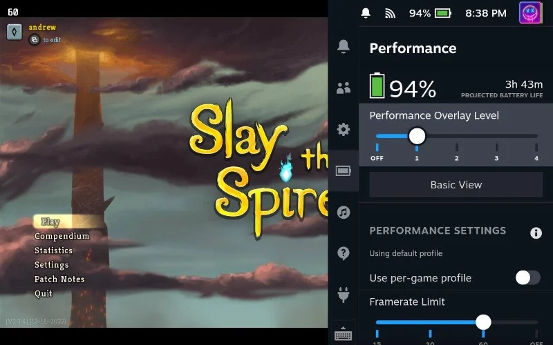 Grafikai beállítások módosítása a Steam Decken