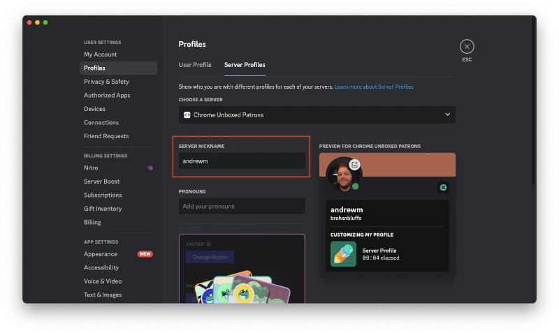Kako spremeniti svoje ime Discord