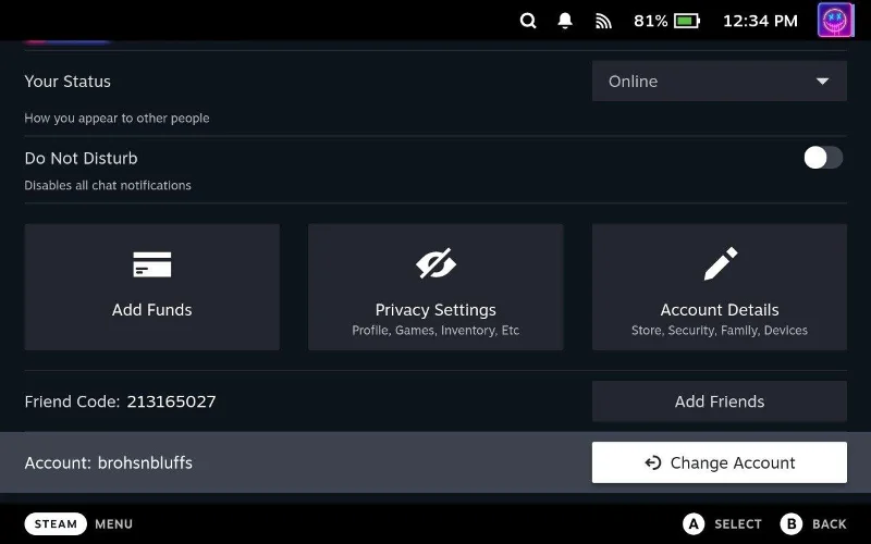 Jak přidat více uživatelů do vašeho Steam Decku
