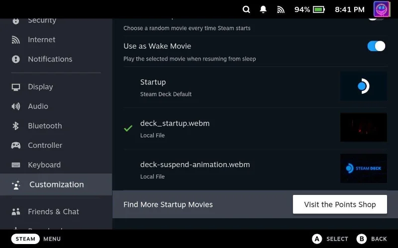 Как да промените зареждащото видео на Steam Deck