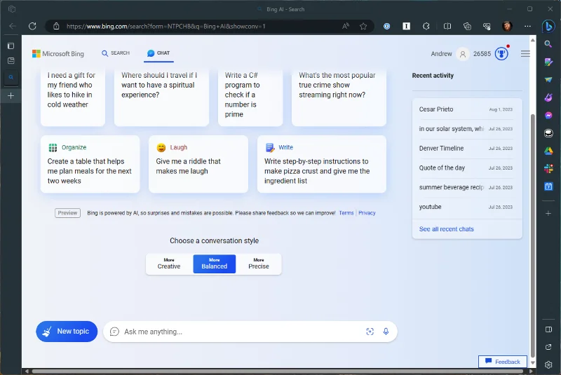 Як отримати доступ до Bing AI у Windows 11