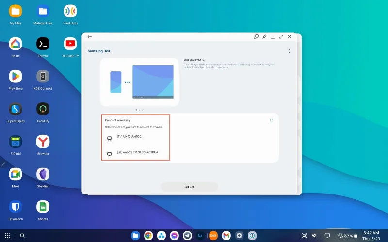 Jak používat DeX s Galaxy Tab S8 Jak používat DeX s Galaxy Tab S8