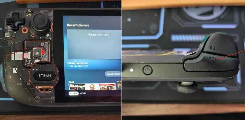 Jak pořídit snímek obrazovky na Steam Deck