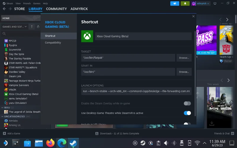 Jak hrát Xbox Game Pass na Steam Deck