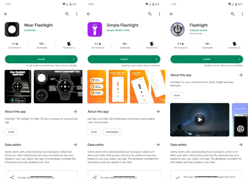 Jak zapnout svítilnu na telefonu Android