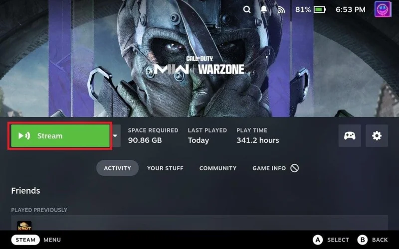 Steam Deck: Jak hrát na dálku z počítače