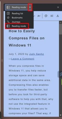 Kako uporabljati način za branje v brskalnikih Chrome in Firefox