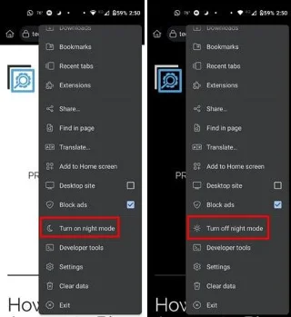Kiwi pro Android: Jak nakonfigurovat nastavení nočního režimu