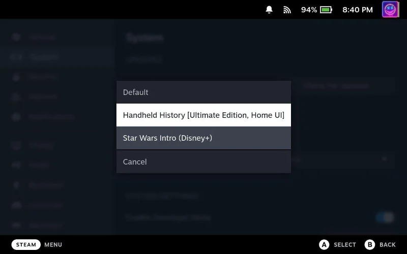 Как да промените зареждащото видео на Steam Deck