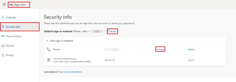 Как да промените двуфакторното удостоверяване на Microsoft 365