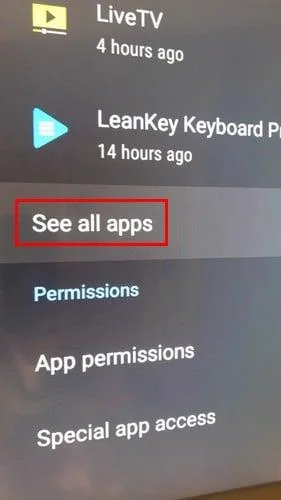 Android TV: Jak zkontrolovat úložiště aplikací