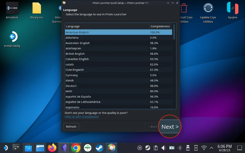 Jak hrát Minecraft na Steam Deck