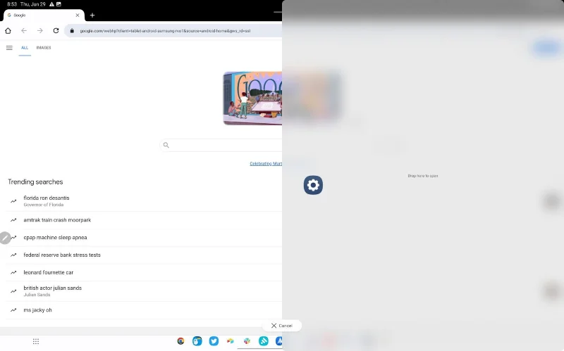 Jak používat více oken s Galaxy Tab S8 Jak používat více oken s Galaxy Tab S8