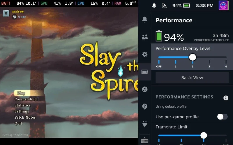 Grafikai beállítások módosítása a Steam Decken