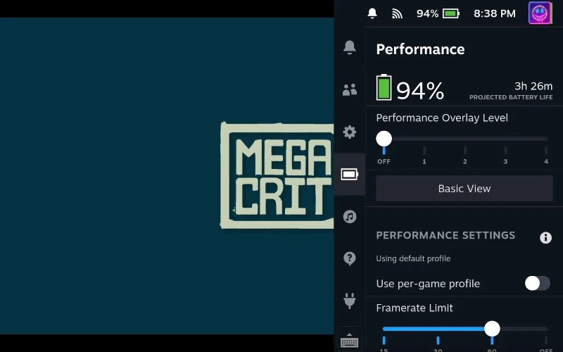 Grafikai beállítások módosítása a Steam Decken