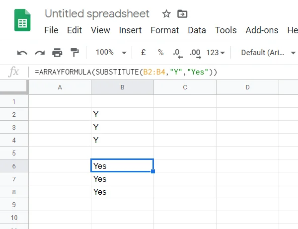 FIX: Arrayvärdet kunde inte hittas fel i Kalkylark