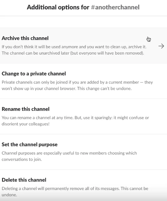 Kako urediti, izbrisati ali arhivirati kanal Slack • Vodniki za Slack