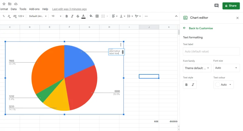Как да добавите текст и легенда за етикети в Google Sheets [Пълно ръководство]