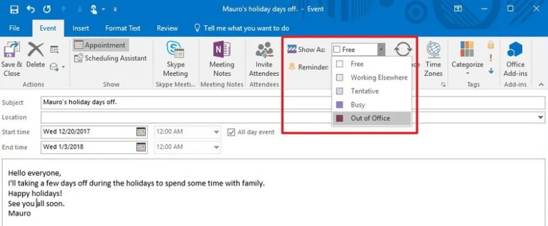 КОРЕКЦИЯ: Състоянието на Microsoft Teams е блокирано при Извън офиса
