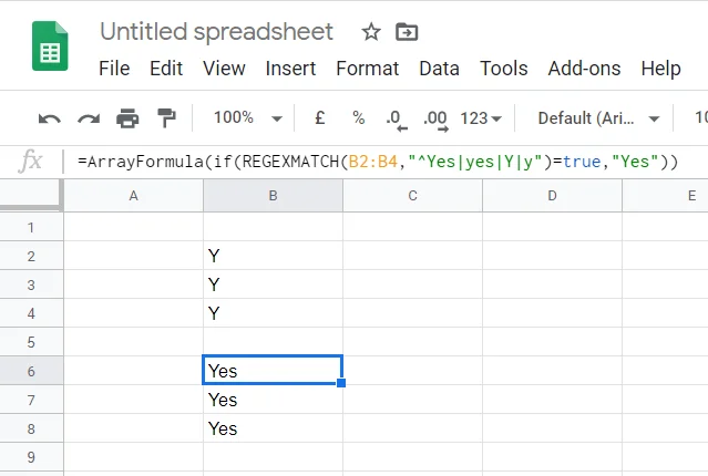 FIX: Arrayvärdet kunde inte hittas fel i Kalkylark
