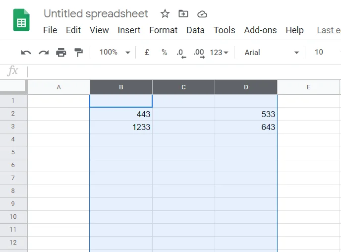 Kā apmainīt šūnas Google izklājlapās [Divas vai vairākas šūnas]