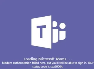 ΕΠΙΔΙΟΡΘΩΣΗ: Κωδικός σφάλματος Microsoft Teams caa20004