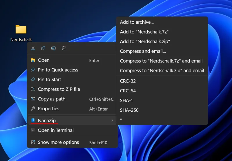 Slik bruker du 7-Zip på Windows 11