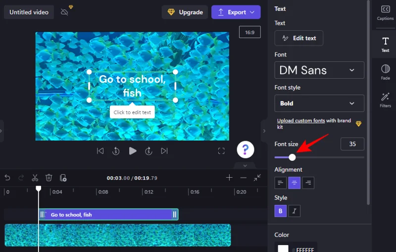 Přidání textu do Clipchamp: Průvodce krok za krokem