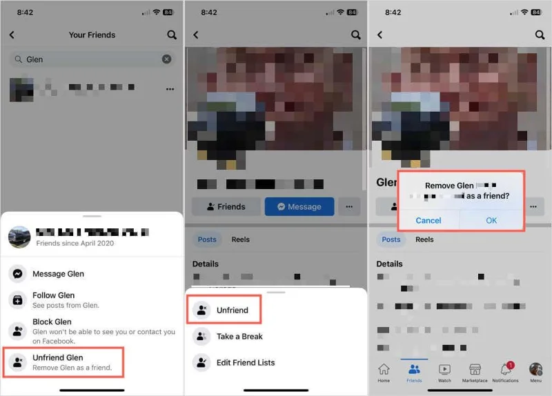 Hvordan bli kvitt noen på Facebook
