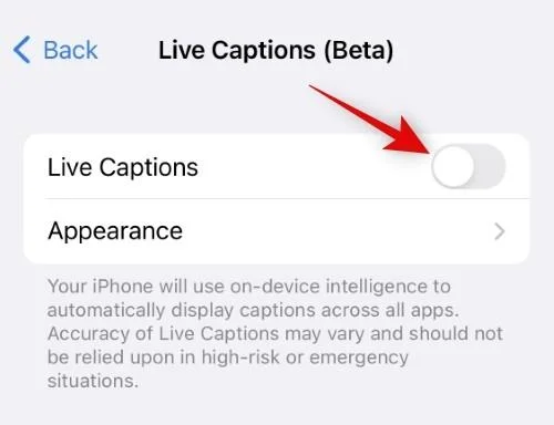 Hur man aktiverar Live Captions på iPhone med iOS 16