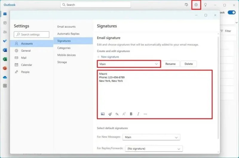 Як створити підпис електронної пошти в новій програмі Outlook для Windows 11 Як створити підпис електронної пошти в новій програмі Outlook для Windows 11