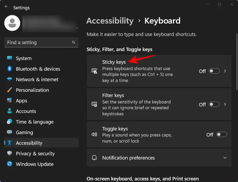 Jak trvale zakázat Sticky Keys ve Windows 11 [2023]